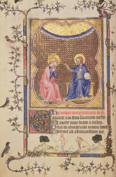 Coronation of the Virgin, from the Hours of Philip the Bold, Duke of Burgundy by French School
